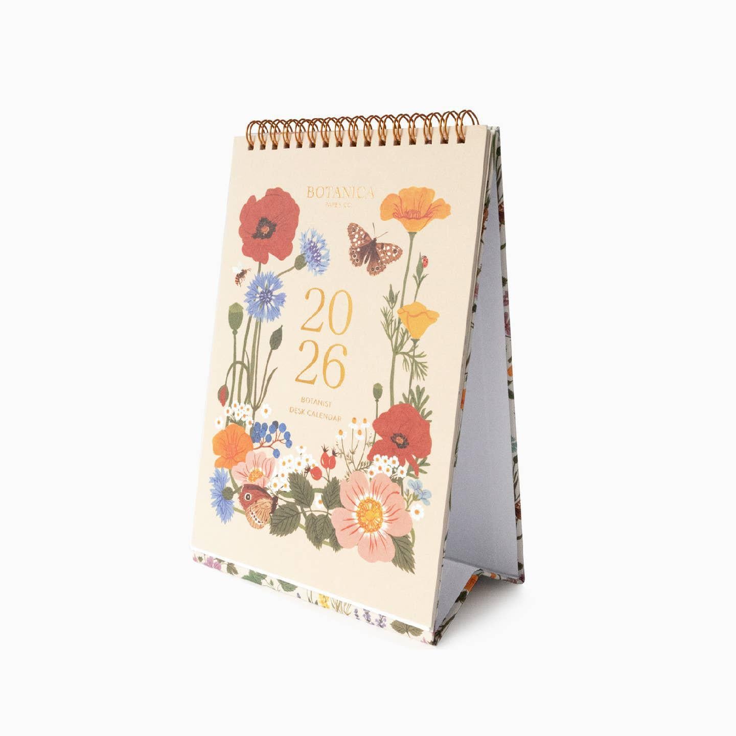 2026 Desk Calendar Botanist Collection